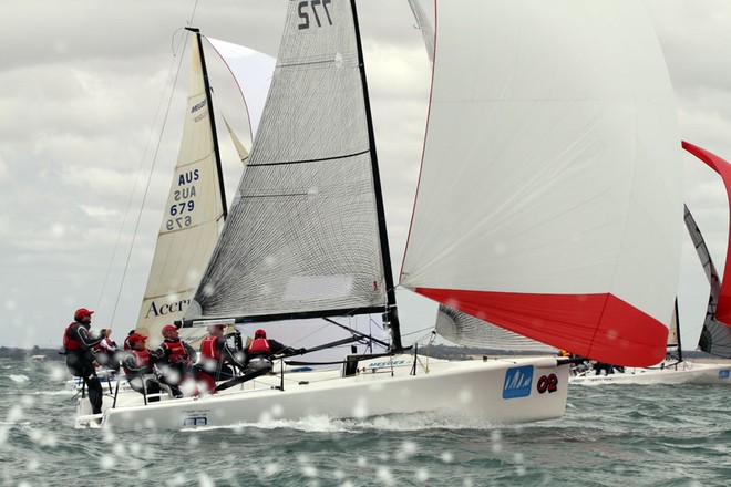 Northshore Marine and Accru heading for the finish - Festival of Sails ©  Alex McKinnon Photography http://www.alexmckinnonphotography.com